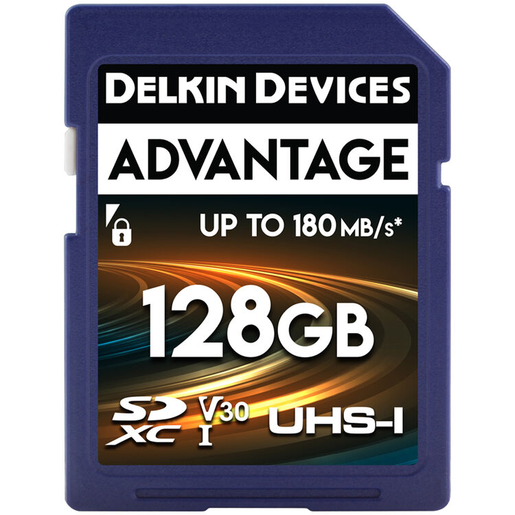 Delkin Devices 128GB Advantage UHS-I SDXC Memory Card