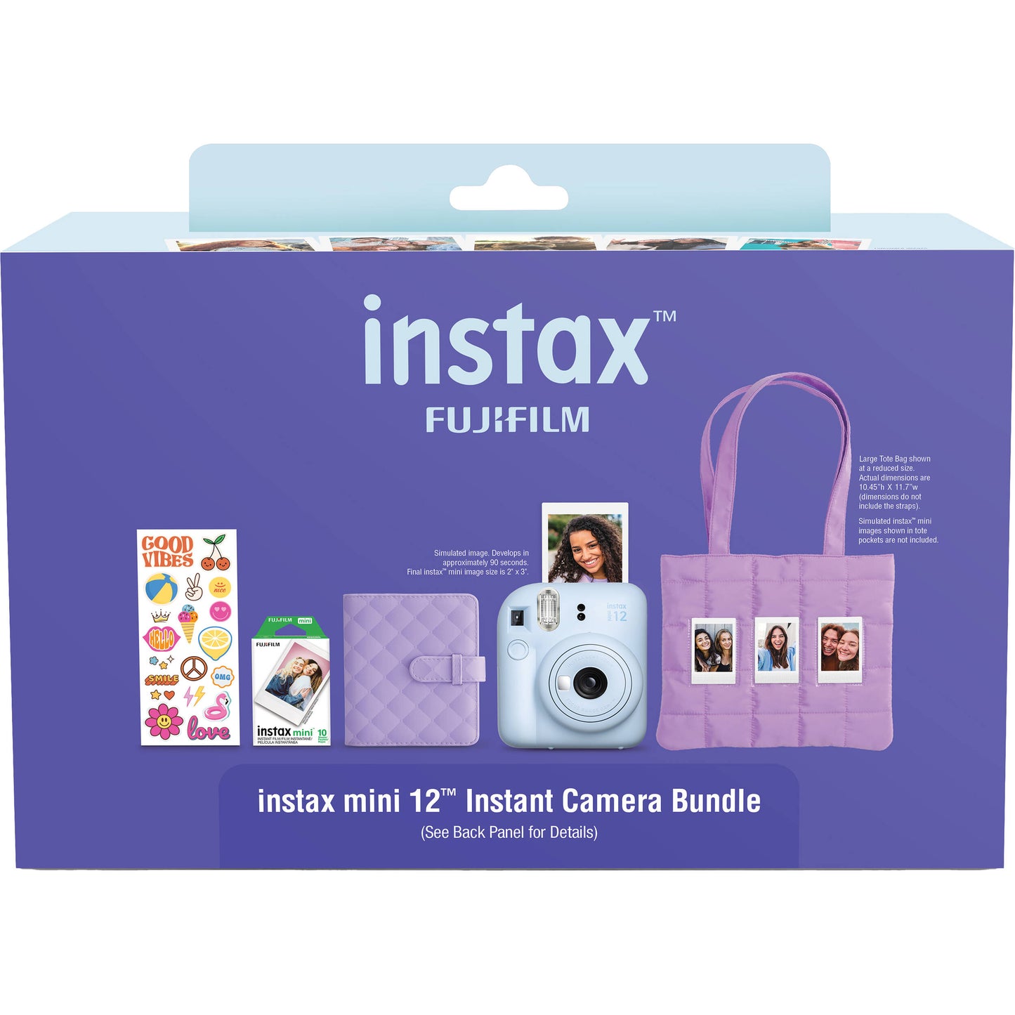 Fujifilm Instax Mini 12 Holiday Bundle - Pastel Blue