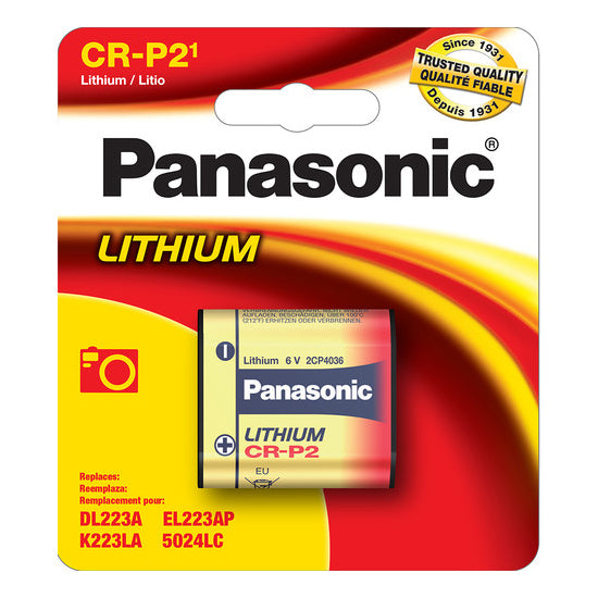 Panasonic CR-P2 Lithium Battery