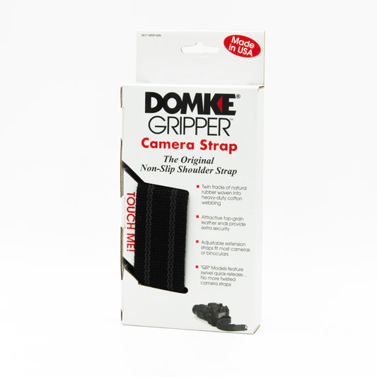 Domke Gripper 1.5" Black Camera Neck Strap with Swiveling Clasps