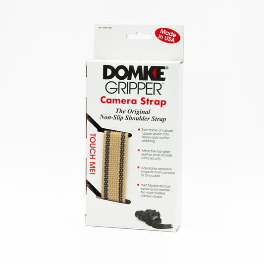 Domke Gripper 1" Tan Camera Neck Strap with Swiveling Clasps