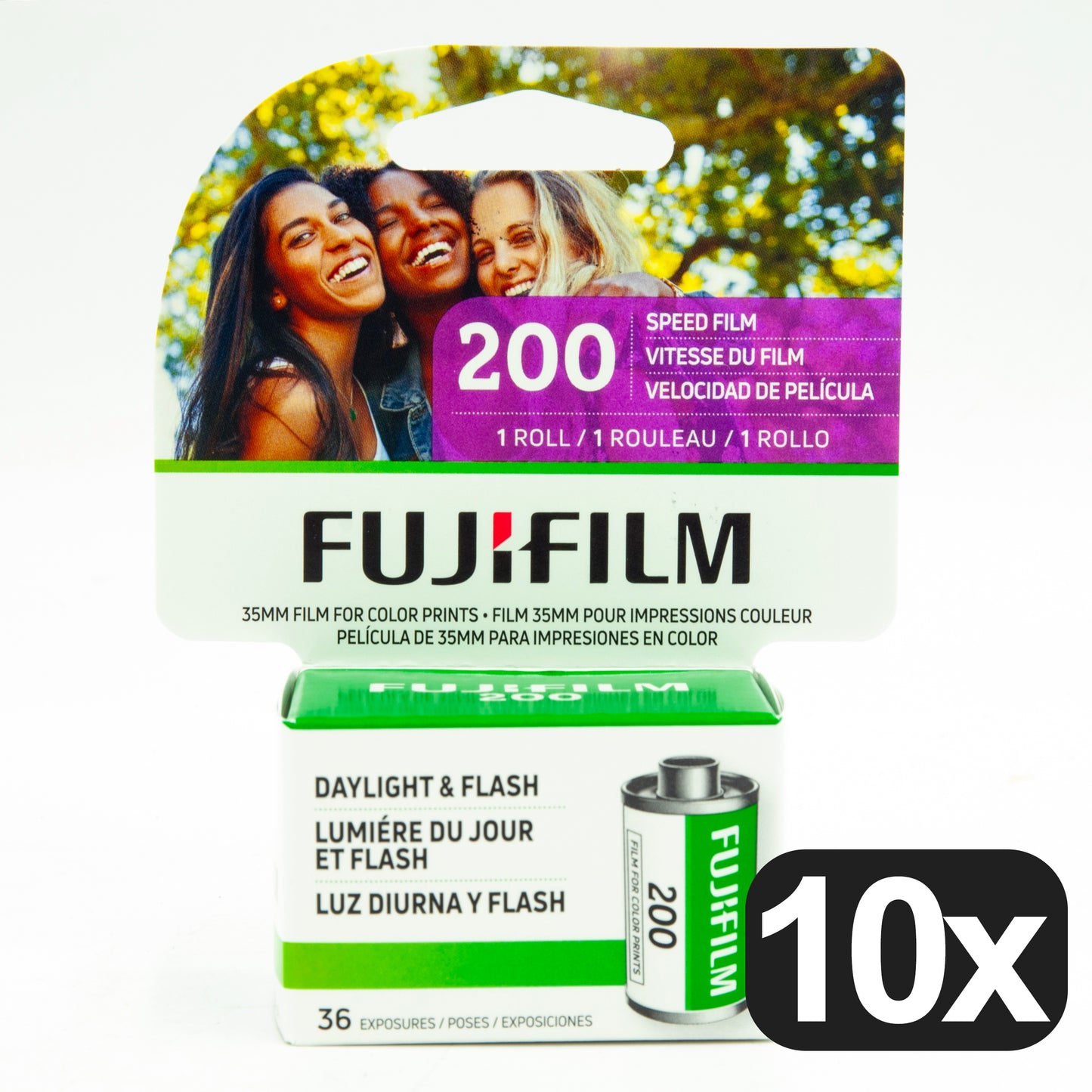 Ten Pack: Fujifilm 200 ISO 35mm Color Film, 36 Exp.