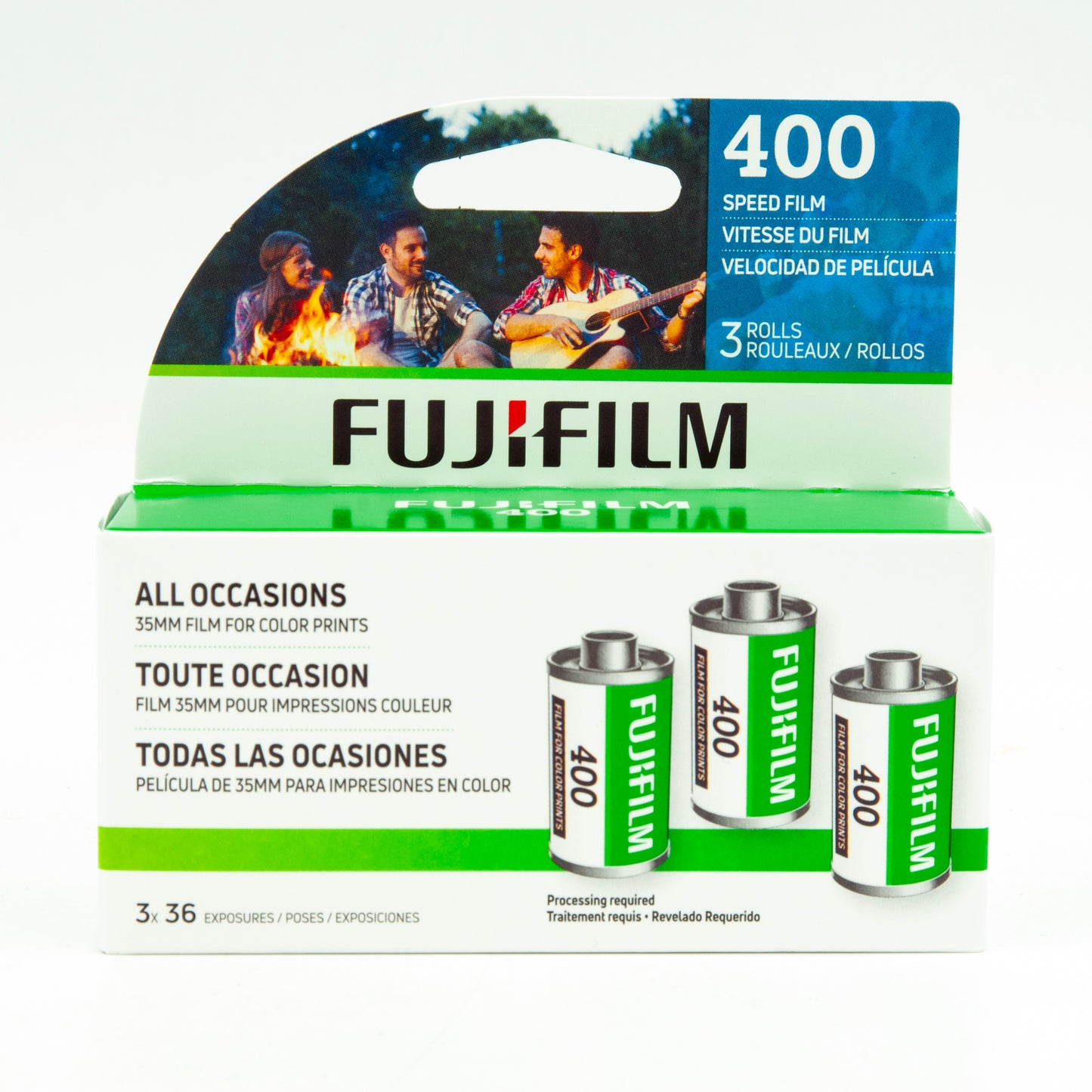 3-pack of Fujifilm 400 35mm film