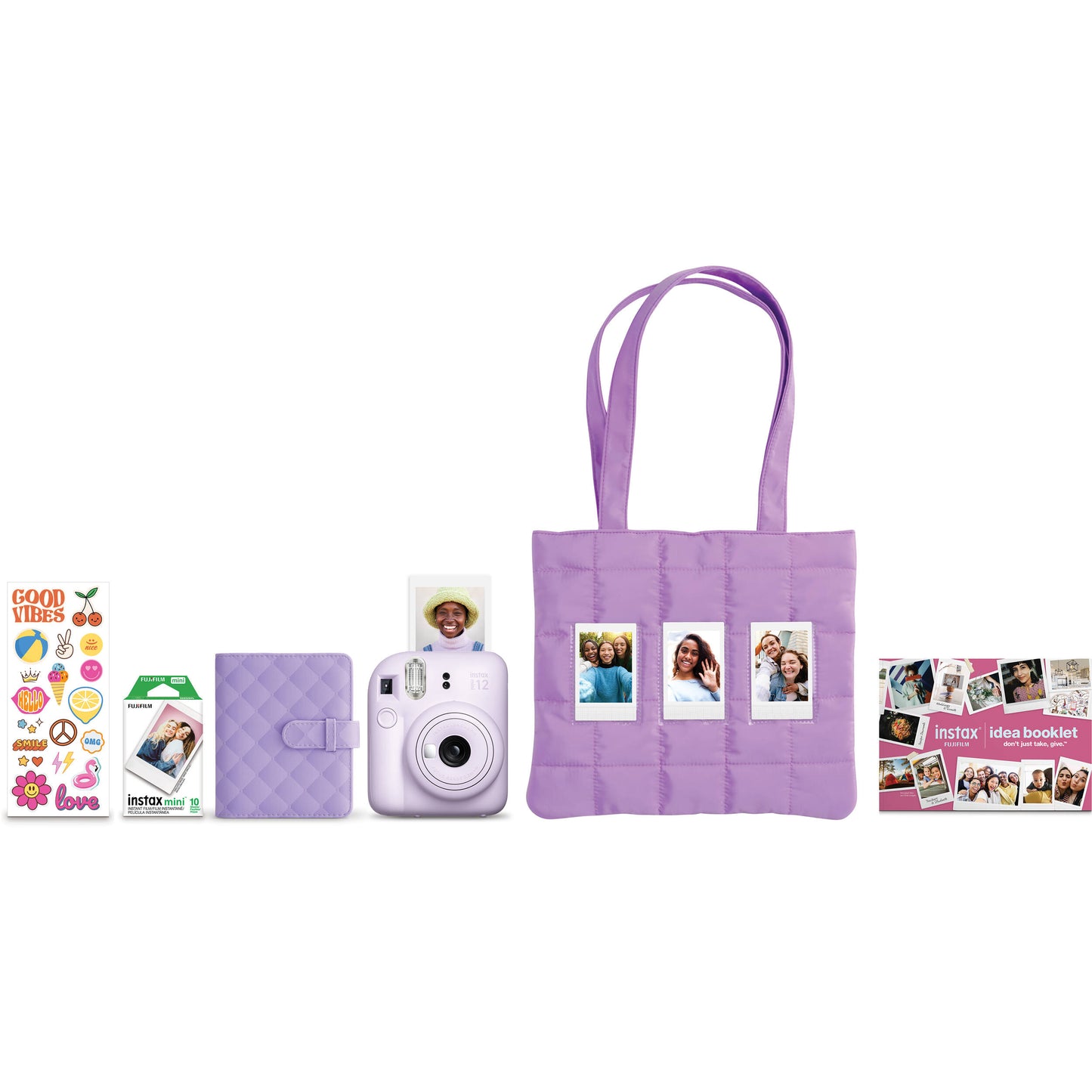 Fujifilm Instax Mini 12 Holiday Bundle - Lilac Purple