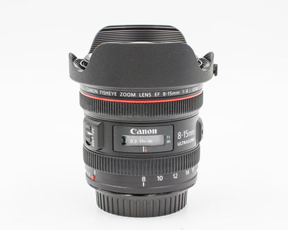 Canon EF 8-15mm f4 L USM Fisheye Zoom Lens