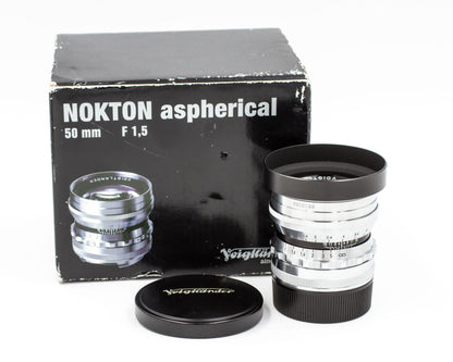 Voigtlander VM 50mm f/1.5 Nokton Aspherical Chrome