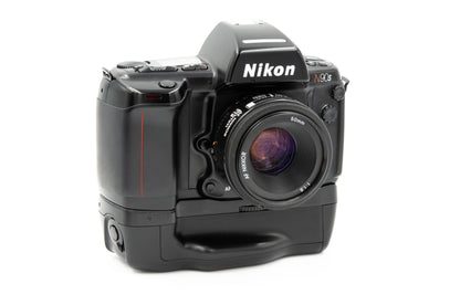Pre-owned Nikon N90s with MB-10 grip and 50mm/1.8 kit