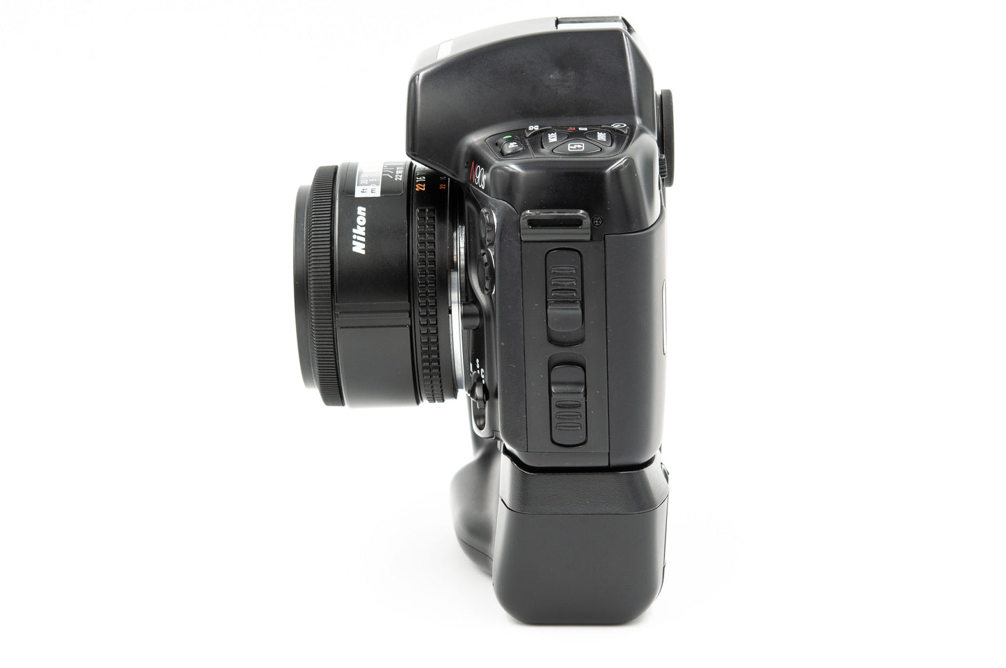Pre-owned Nikon N90s with MB-10 grip and 50mm/1.8 kit
