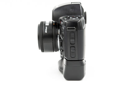Pre-owned Nikon N90s with MB-10 grip and 50mm/1.8 kit