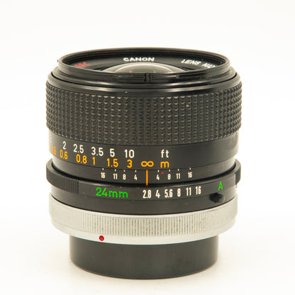 Canon FD 24mm f2.8 S.S.C. Wide-Angle Prime Lens