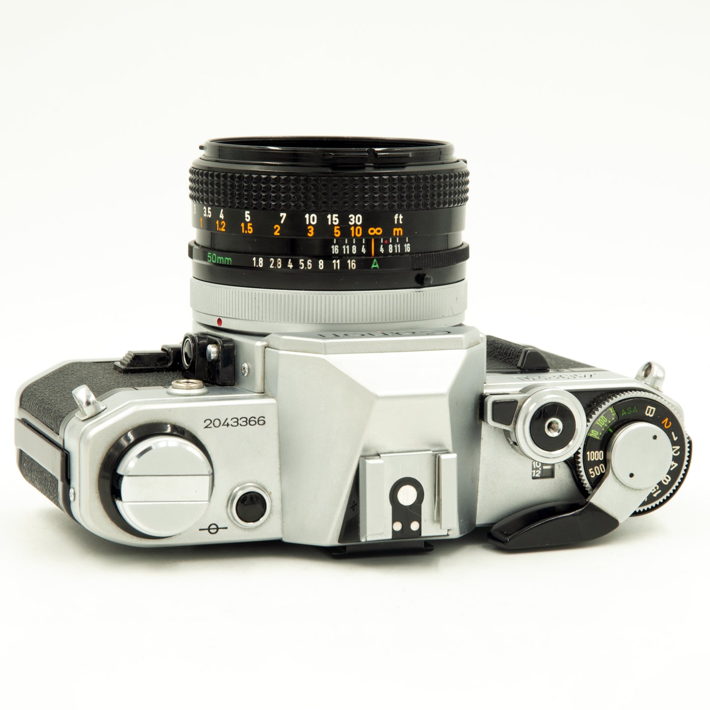 Canon AE-1 Chrome with Canon FD 50mm f1.8 S.C.