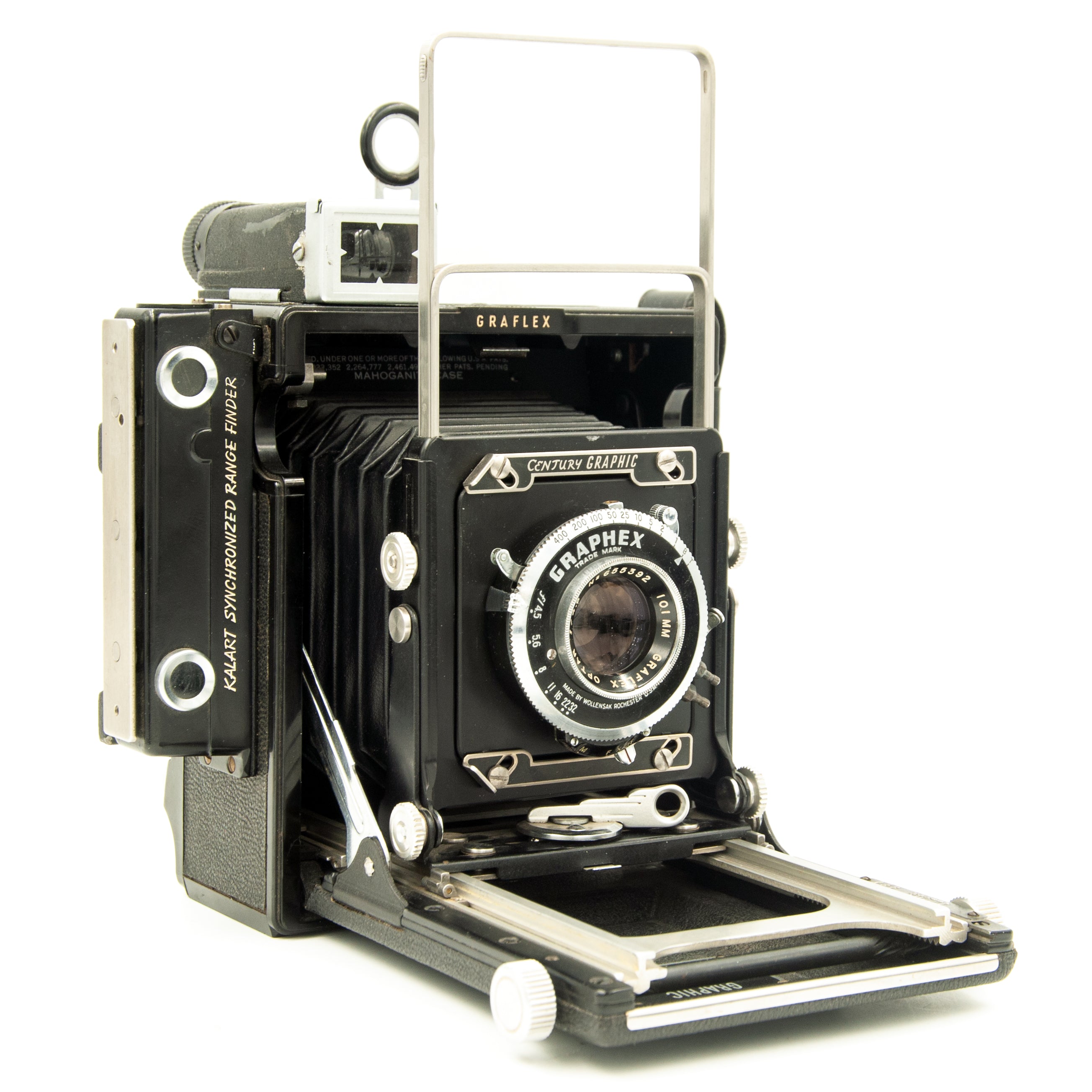 VG- Graflex Century Graphic 2x3 Press Camera w/101mm f4.5 Optar