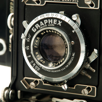 Graflex Century Graphic 2x3 Press Camera w/101mm f4.5 Optar