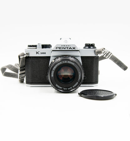 Pre-Owned Pentax K1000 w/ SMC 55mm f/2 Lens 35mm Film Camera