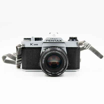 Pre-Owned Pentax K1000 w/ SMC 55mm f/2 Lens 35mm Film Camera