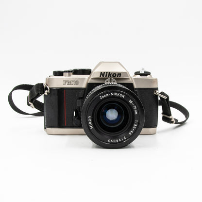 Pre-Owned Nikon FM10 Film Camera w/35-70mm f/3.3-4.5 Zoom Lens, Strap & Case
