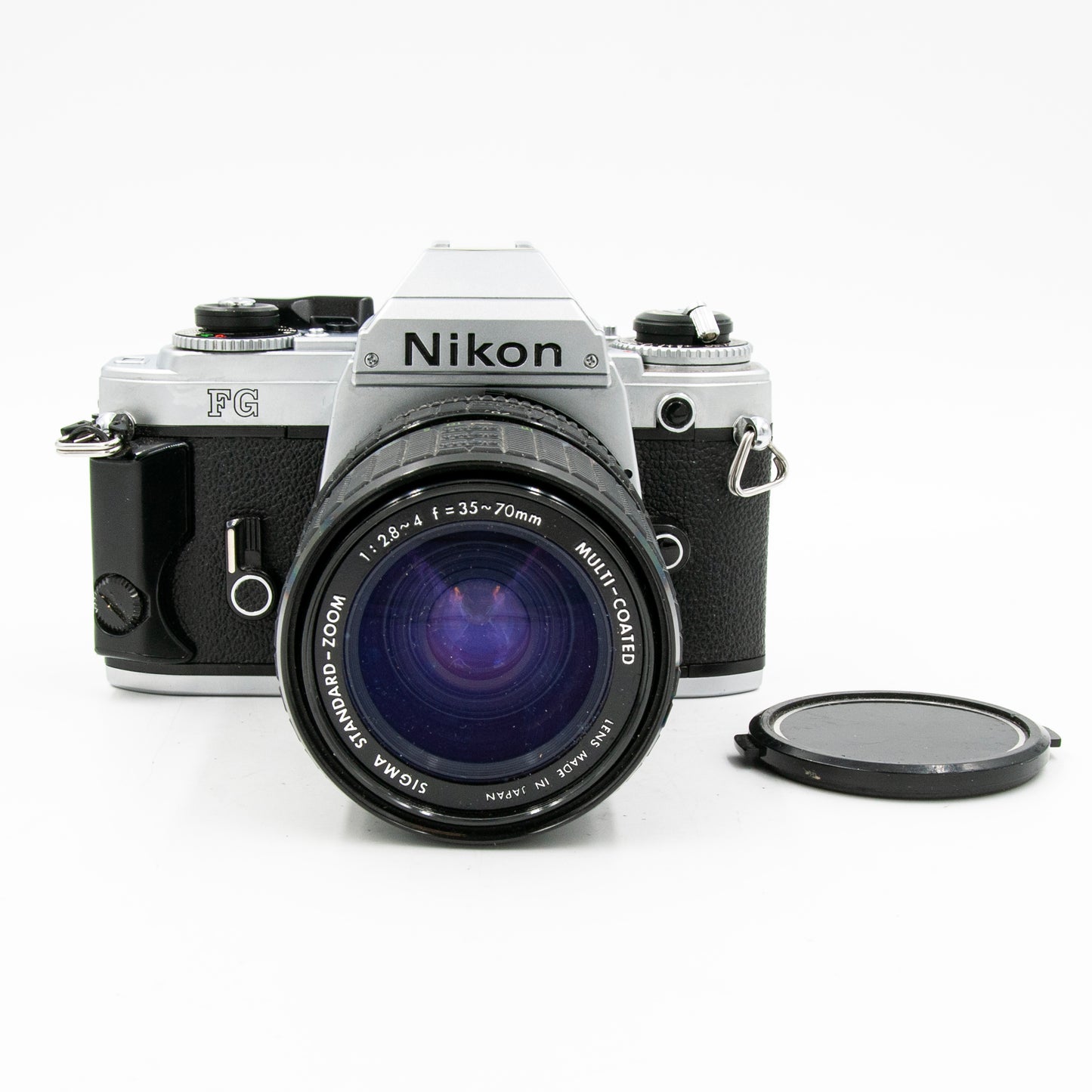 Pre-Owned Nikon FG 35mm Film Camera w/Sigma 35-70mm Lens