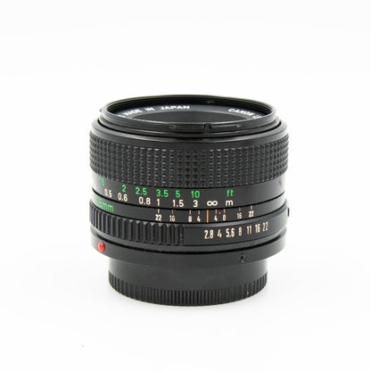 Pre-Owned Canon 28mm f/2.8 FD Mount Wide Angle Lens