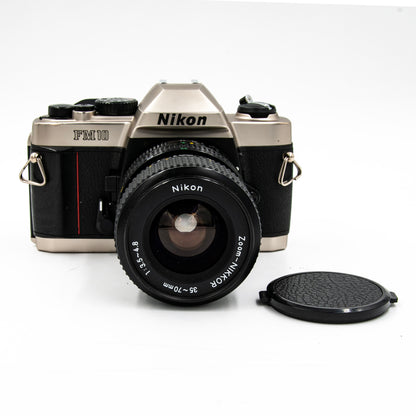 Pre-Owned Nikon FM10 Film Camera w/35-70mm f/3.3-4.5 Zoom Lens