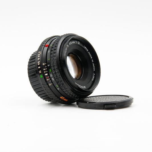 Pre-Owned Minolta MD Rokkor-X 45mm f2 Pancake Lens