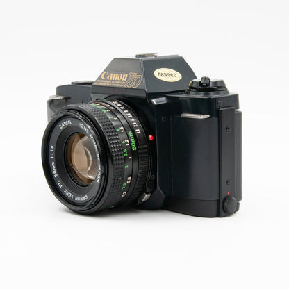 Pre-Owned Canon T50 35mm Film Camera w/50mm f/1.8 Lens