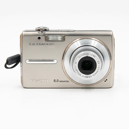 Pre-Owned Olympus FE-280 8 MP Digital Camera W/128mb Memory Card