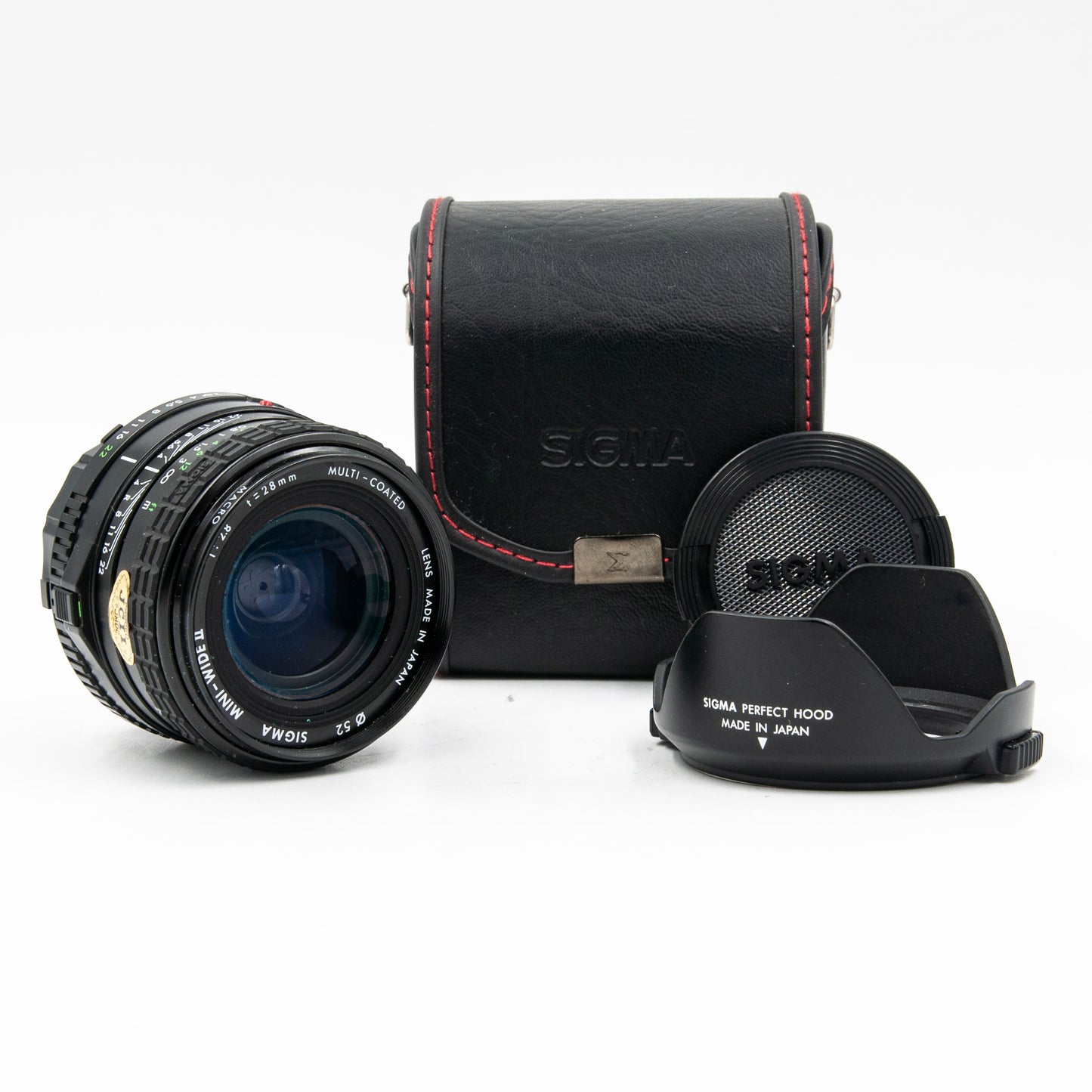 Pre=Owned Sigma Mini-wide 28mm f/2.8 multi-coated lens for Minolta MD