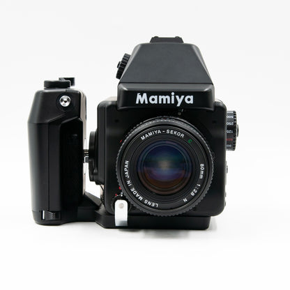 Pre-Owned Mamiya 645 E w/80mm Sekor C f/2.8 N Lens, Rapid Advance & 120 Film Insert