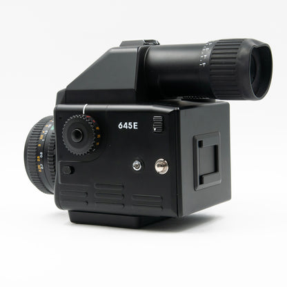 Pre-Owned Mamiya 645 E w/80mm Sekor C f/2.8 N Lens, Rapid Advance & 120 Film Insert