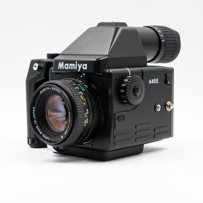 Pre-Owned Mamiya 645 E w/80mm Sekor C f/2.8 N Lens, Rapid Advance & 120 Film Insert