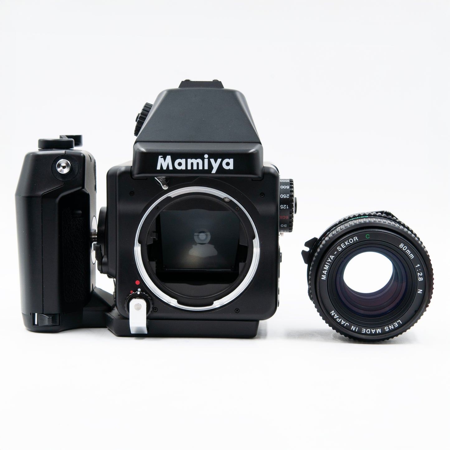 Pre-Owned Mamiya 645 E w/80mm Sekor C f/2.8 N Lens, Rapid Advance & 120 Film Insert