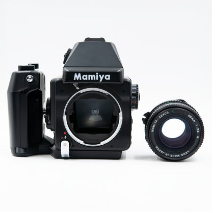 Pre-Owned Mamiya 645 E w/80mm Sekor C f/2.8 N Lens, Rapid Advance & 120 Film Insert