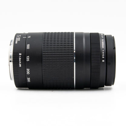 Pre-Owned Canon Zoom EF 75-300mm 1:4-5.6 III Telephoto DSLR Camera Lens
