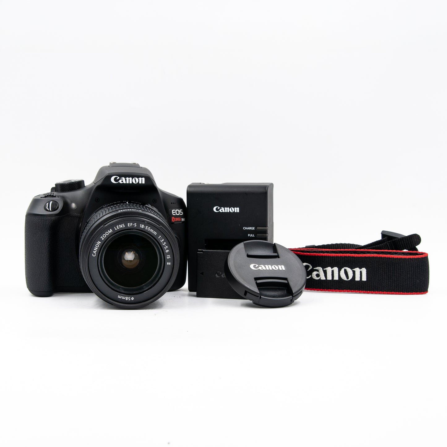 Pre-Owned Canon EOS Rebel T6 and Canon EF-S 18-55mm f/3.5-5.6 IS II Zoom Lens Kit
