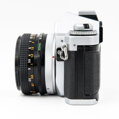 Pre-Owned Canon AV-1 with 50mm f/1.8 S.C. FD Lens