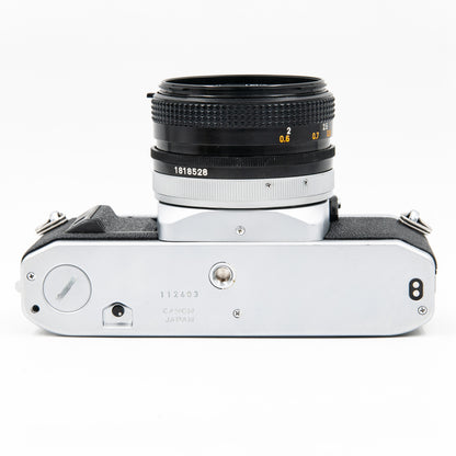 Pre-Owned Canon AV-1 with 50mm f/1.8 S.C. FD Lens