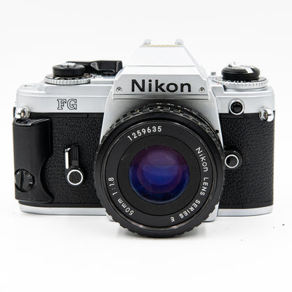 Nikon FG with 50mm f/1.8 Series E Lens