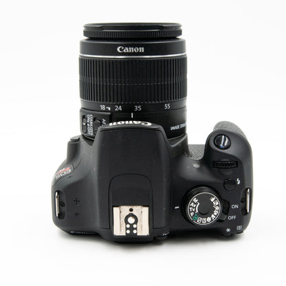 Pre-Owned Canon T5 DSLR Two Lens Kit 18-55mm, 75-300mm, Case, Strap, Batt & Charger