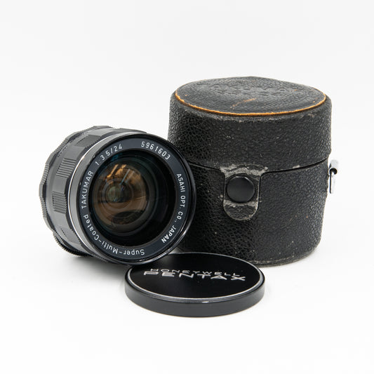 Pre-Owned Pentax 24mm f/3.5 Super Takumar Manual Focus Lens for M42 Screw Mount