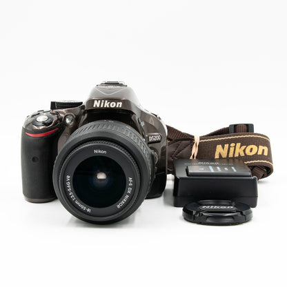 Pre Owned Nikon D5200 Bronze w/AF-S Nikkor 18-55mm f/3.5-5.6 G VR Lens