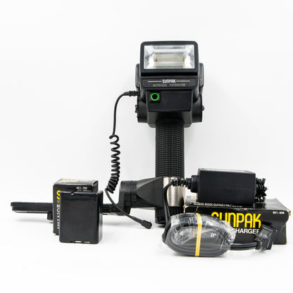 Pre-Owned  Sunpak 522 Strobe with Rechargeable Battery & Charger Tested (*)