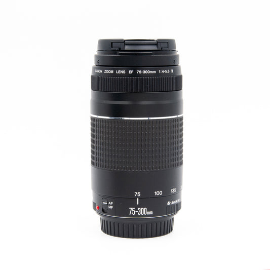 Pre-owned Canon EF 75-300mm f4-5.6 III Telephoto Zoom Lens for Canon DSLR