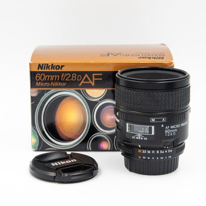 Nikon AF Micro-Nikkor 60mm f2.8D Autofocus Macro Lens