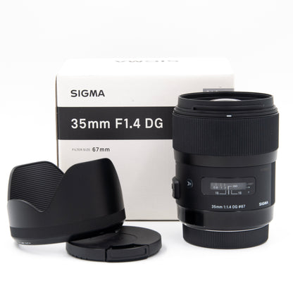 Sigma Art 35mm f1.4 Pre-Owned Wide-Angle Prime Lens, for Canon EF