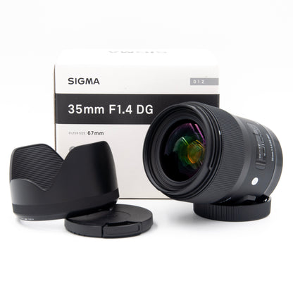 Sigma Art 35mm f1.4 Pre-Owned Wide-Angle Prime Lens, for Canon EF