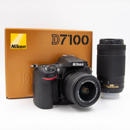 Nikon D7100 24.1MP DSLR Camera with 18-55mm and 70-300mm Lenses