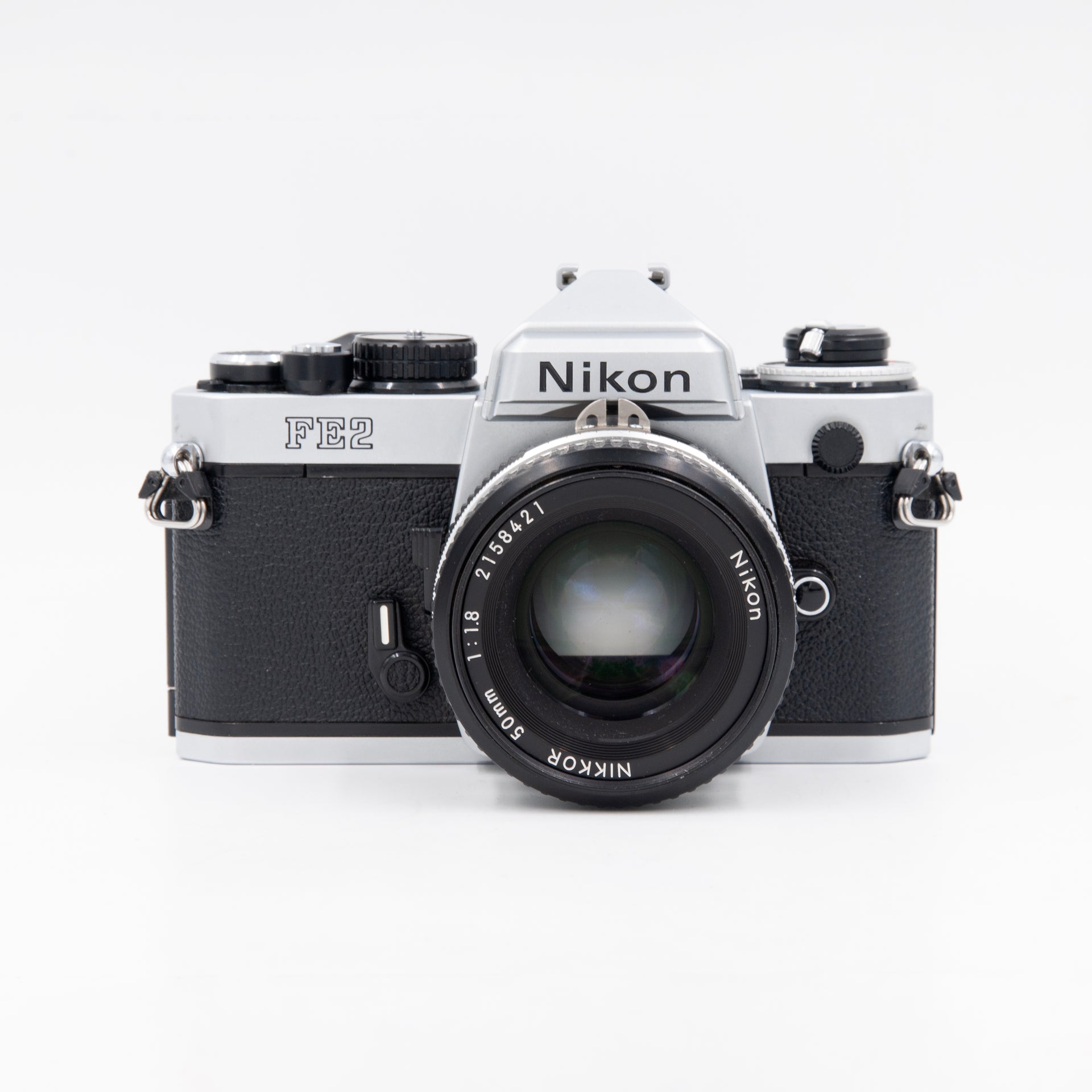 Nikon FE2 Chrome with Nikkor 50mm f1.8 AI – Alpine Camera