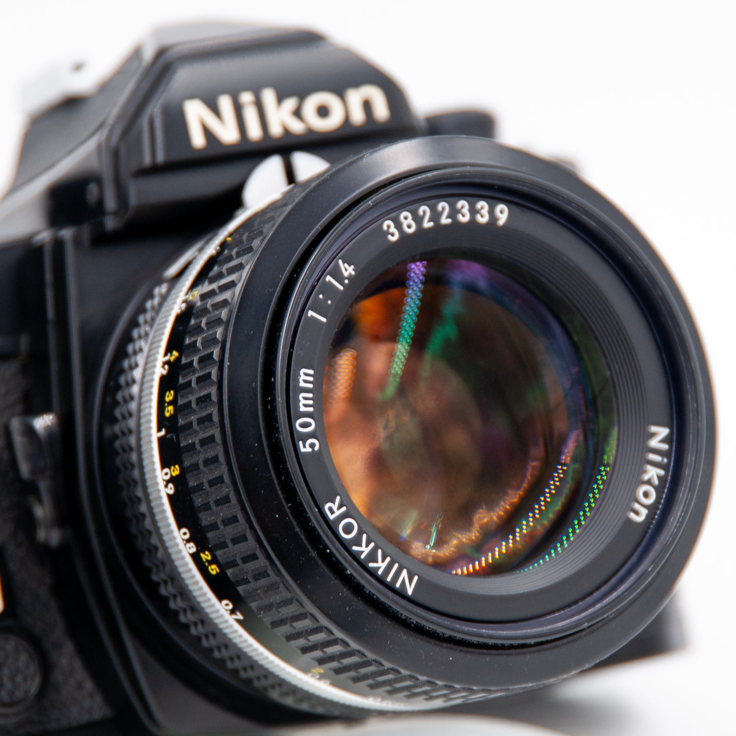 Nikon 50mm f1.4 lens on a Nikon FM